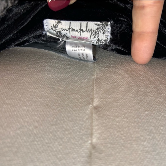 Intimately FP Come Together Mini Slip Dress | Crushed Velvet Black | Size XS - Picture 5 of 6